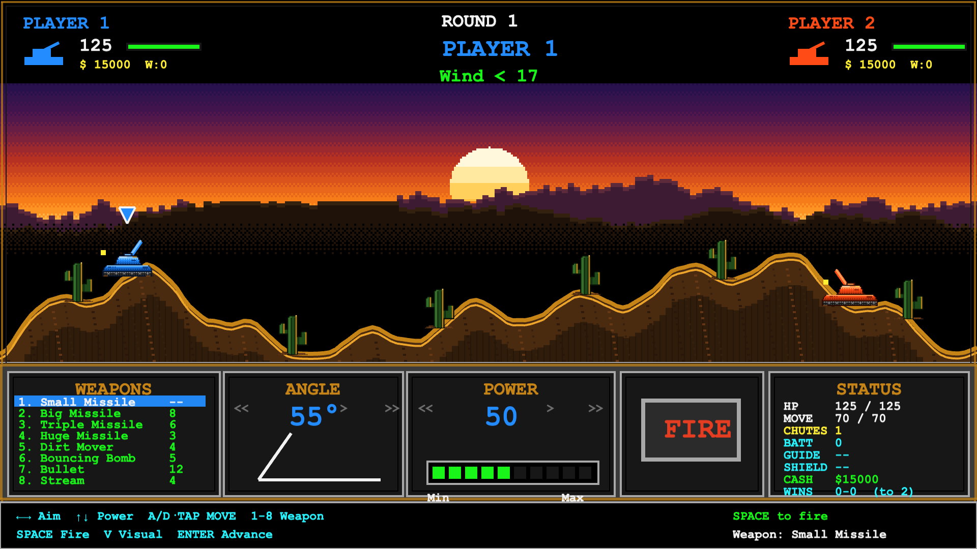 Crater Command, Retro Pixel mode